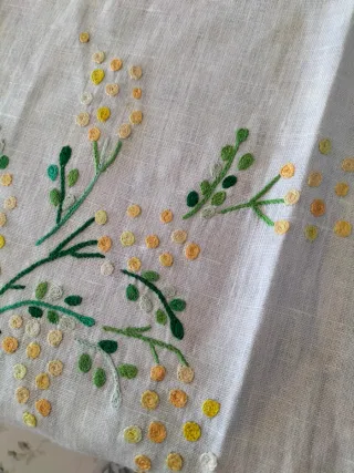 Set runner + 2 centrini fatti a mano