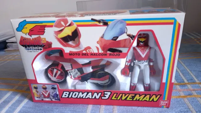 Nuevo y sellado, Bioman Moto Halcón 1988 Bandai