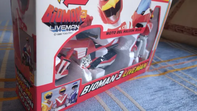 Nuevo y sellado, Bioman Moto Halcón 1988 Bandai