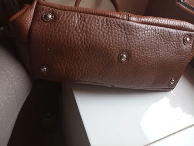 Bolso Gloria Ortiz Marrón Piel Texturizada