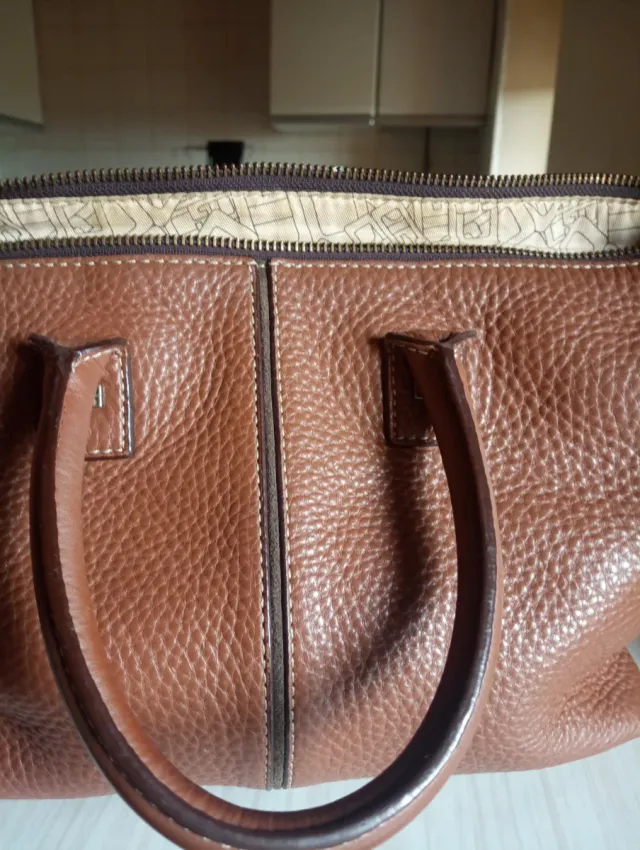 Bolso Gloria Ortiz Marrón Piel Texturizada