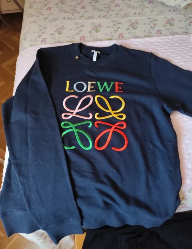 Sudadera Loewe sin capucha multicolor