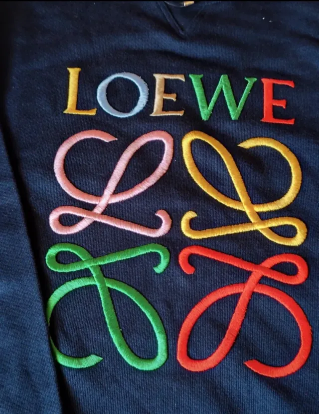Sudadera Loewe sin capucha multicolor