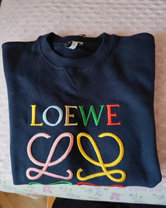 Sudadera Loewe sin capucha multicolor
