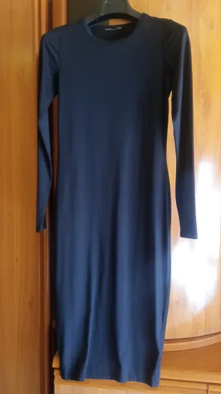 Vestido negro Zara Talla S