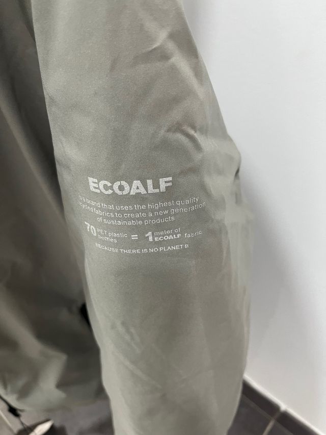 Giacca Ecoalf Cartes beige e blu