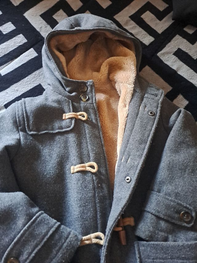 Parka niño gris 122cm 7 años