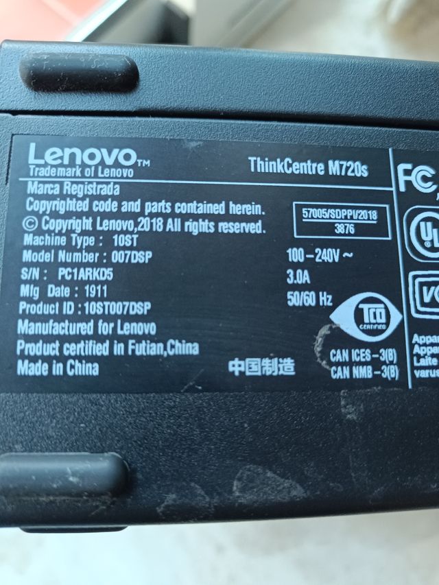 Lenovo ThinkCentre M720s i5-9400
