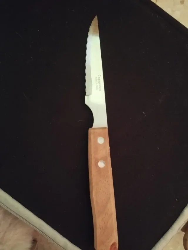 Cuchillo Cuperinox Mango Madera 50 cuchillos