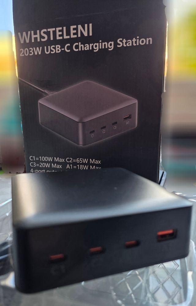 Estación USB 100W,65W,20W,18W cargador Samsung iPh