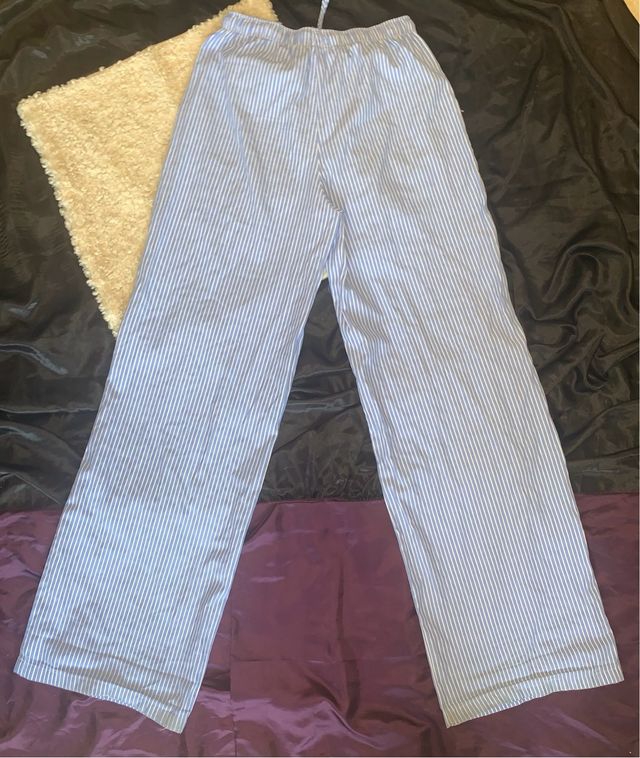 Pantalones Stradivarius rayas azules T.XS