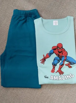 Pijama Homem Aranha Criança Tamanho 10