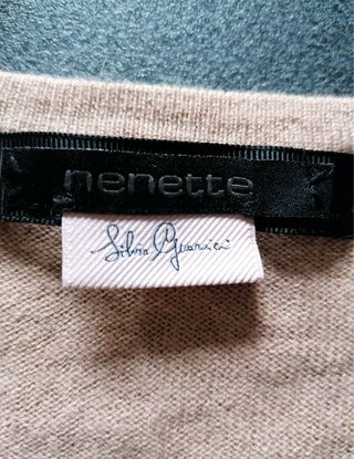 Cardigan Nenette donna rosa con borchie