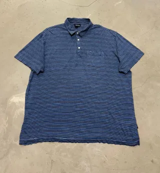 Polo Patagonia a righe blu uomo XL