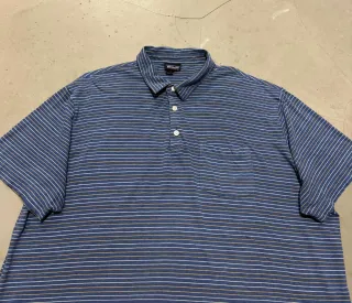 Polo Patagonia a righe blu uomo XL