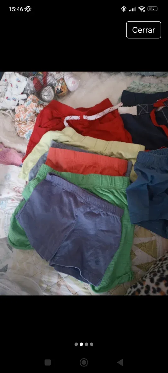 Lote pantalones cortos niño 18/24