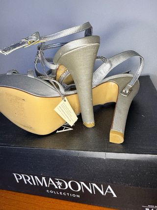 Scarpe Albano con Swarovski Argento