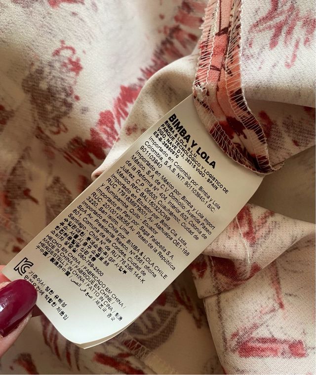 Vestido Bimba y Lola estampado