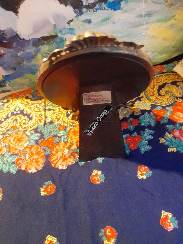 Marco de plata antiguo ovalado