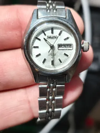 Reloj Seiko Automático Mujer Plata Blanco