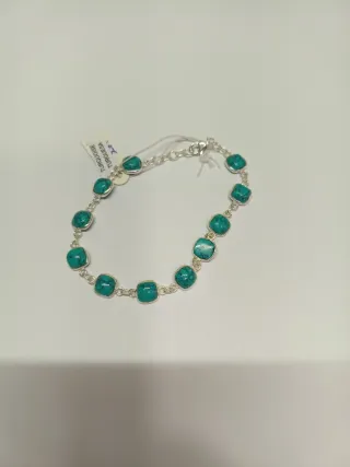 PULSERA PLATA TURQUESA MINERALES