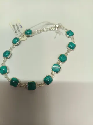 PULSERA PLATA TURQUESA MINERALES