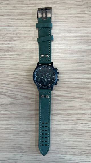 Orologio Uomo Geneva Stile Militare Vintage Pelle