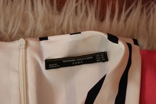 Mono corto Zara Rayas Blanco y Negro