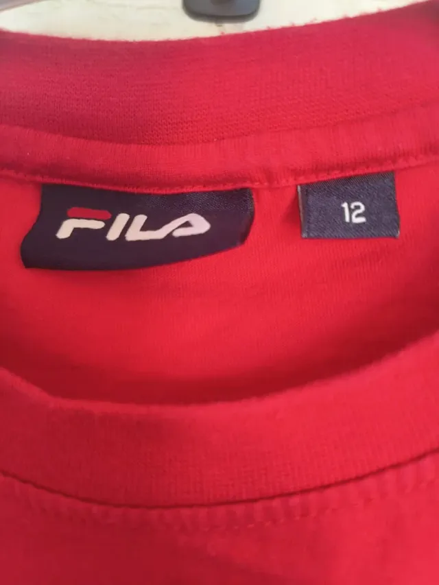 Camiseta Fila Roja Logo