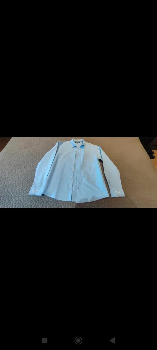 Camisa Tommy Hilfiger niño azul claro