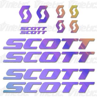 Adhesivos SCOTT - Rainbow Holográfico (Vineticshop