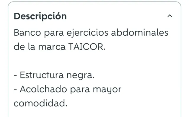 Banco abdominal Taicor Fitness