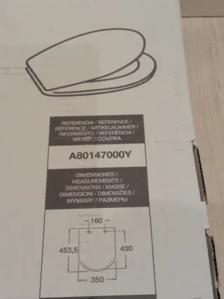 Tapa inodoro WC Roca The Gap.piezas