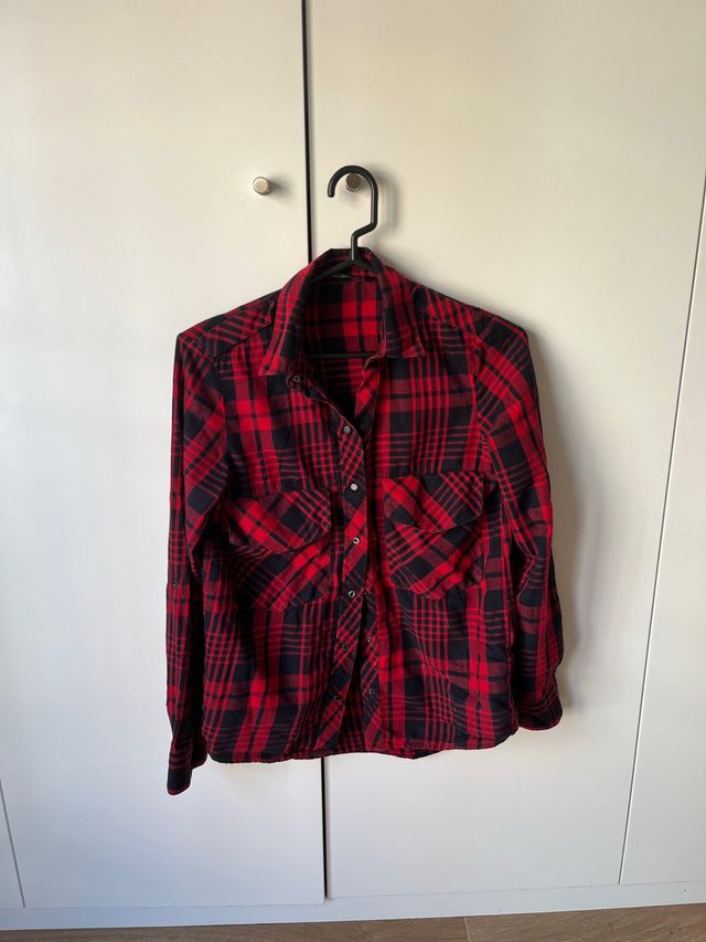 Camisa cuadros Zara Talla XS