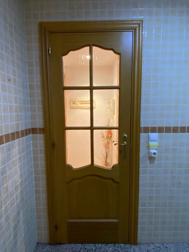 Puerta interior roble macizo