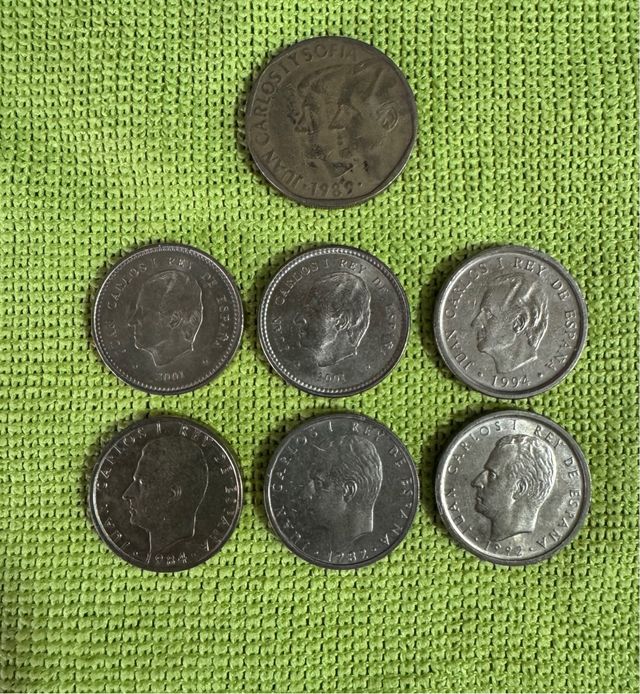 Lote 24 Monedas Ptas España.