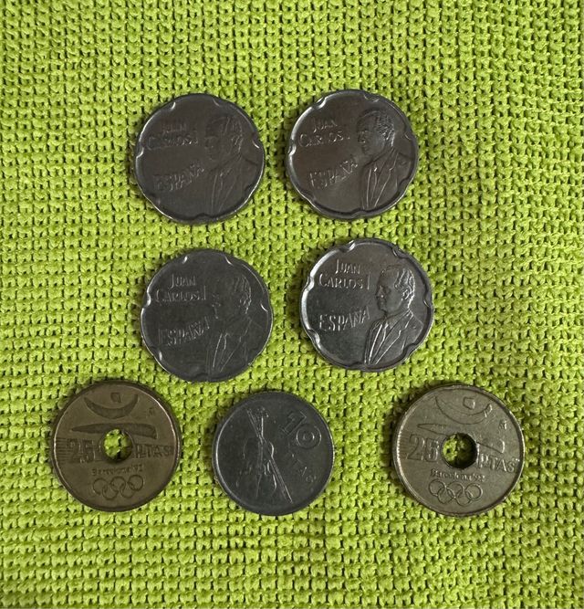 Lote 24 Monedas Ptas España.