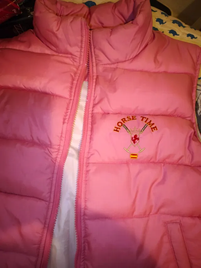 Chaleco acolchado rosa