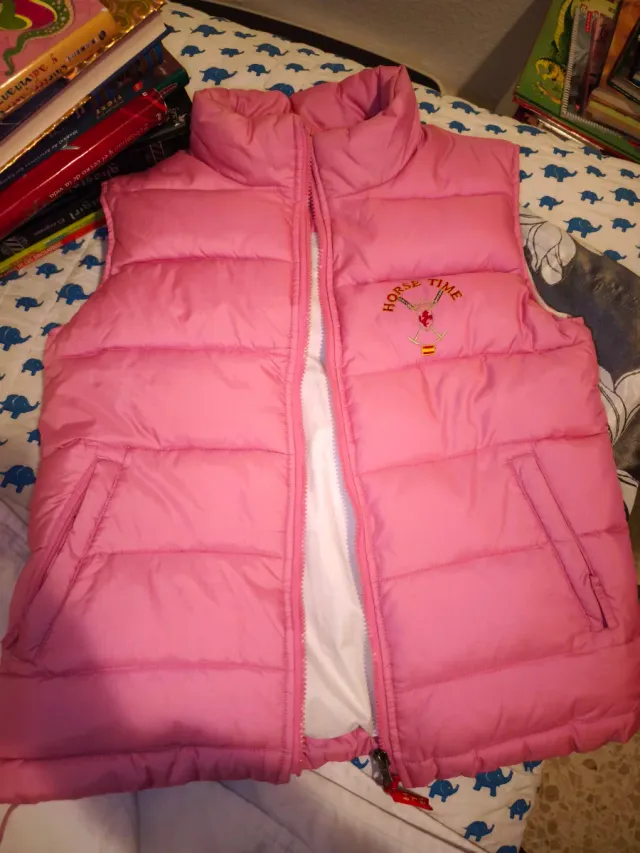 Chaleco acolchado rosa