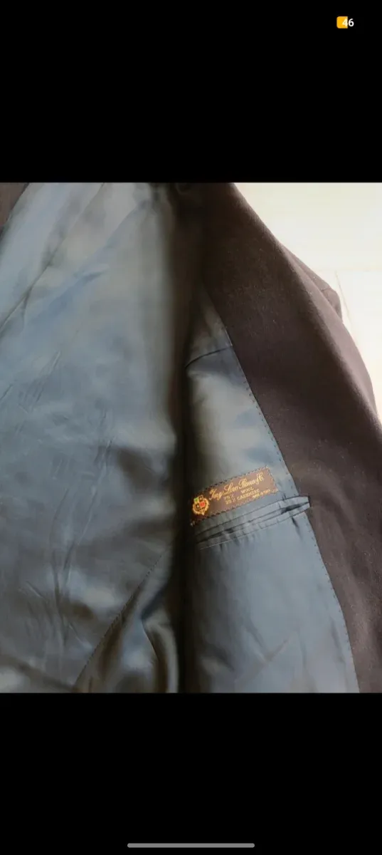 Blazer Loro Piana Blu cashmere e wool