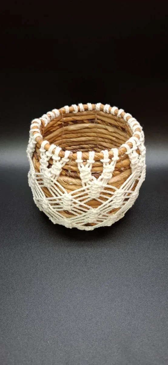 Cubremaceta Cuerda Banana y Macramé