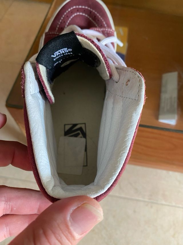 Zapatillas Vans Sk8-Hi Rojas y Blancas