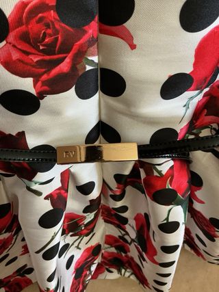 Vestido Roberto Verino Talla S Lunares y Rosas