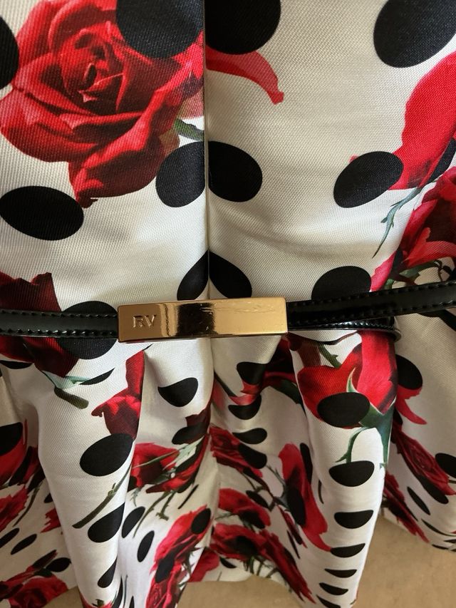 Vestido Roberto Verino Talla S Lunares y Rosas