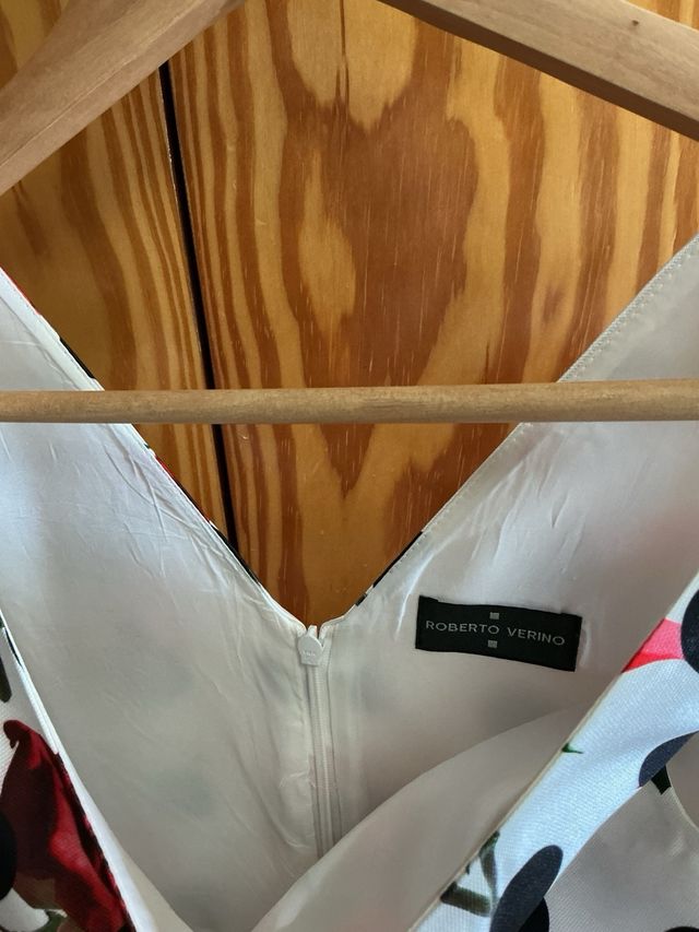 Vestido Roberto Verino Talla S Lunares y Rosas