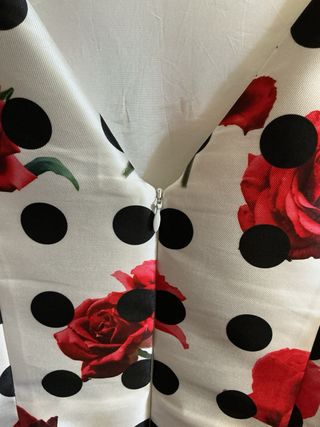 Vestido Roberto Verino Talla S Lunares y Rosas