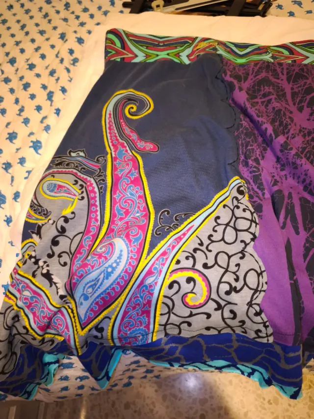 Falda Desigual Estampada