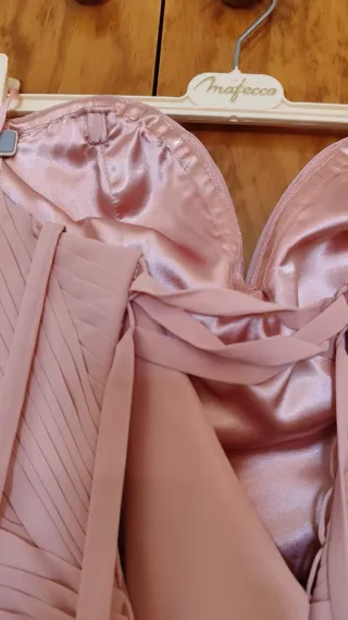 Vestido de fiesta rosa María Salas