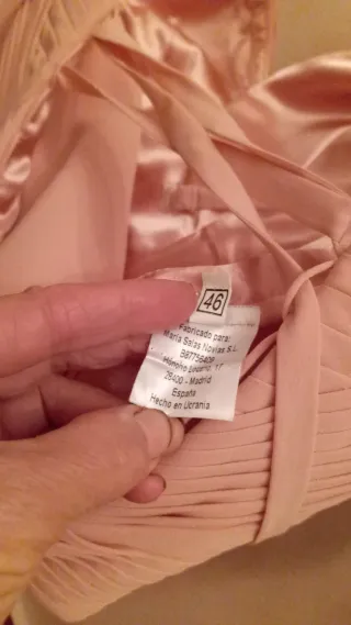 Vestido de fiesta rosa María Salas