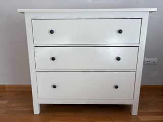 Cassettiera Ikea Hemnes a 3 cassetti bianca